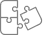 Puzzle et Collaboration : Icône de Solutions Intégrées Icône de trois pièces de puzzle grises, deux emboîtées et une isolée, évoquant la collaboration et la résolution.
